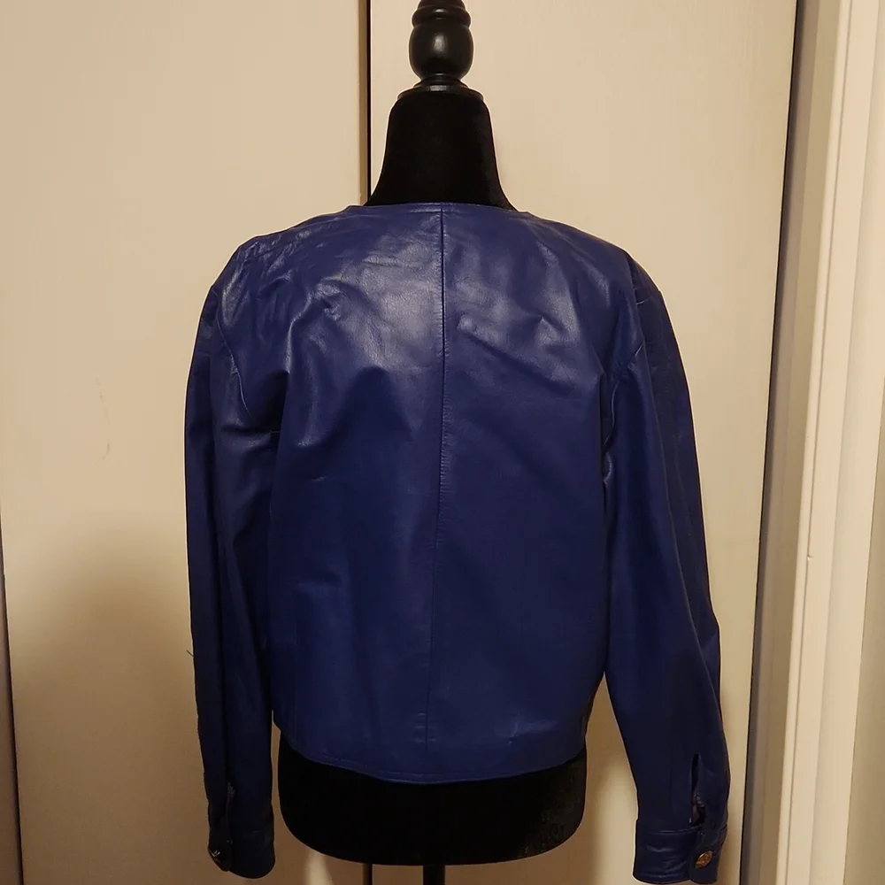 LORD & TAYLOR LEATHER JACKET SIZE 6 - Picture 3 of 6